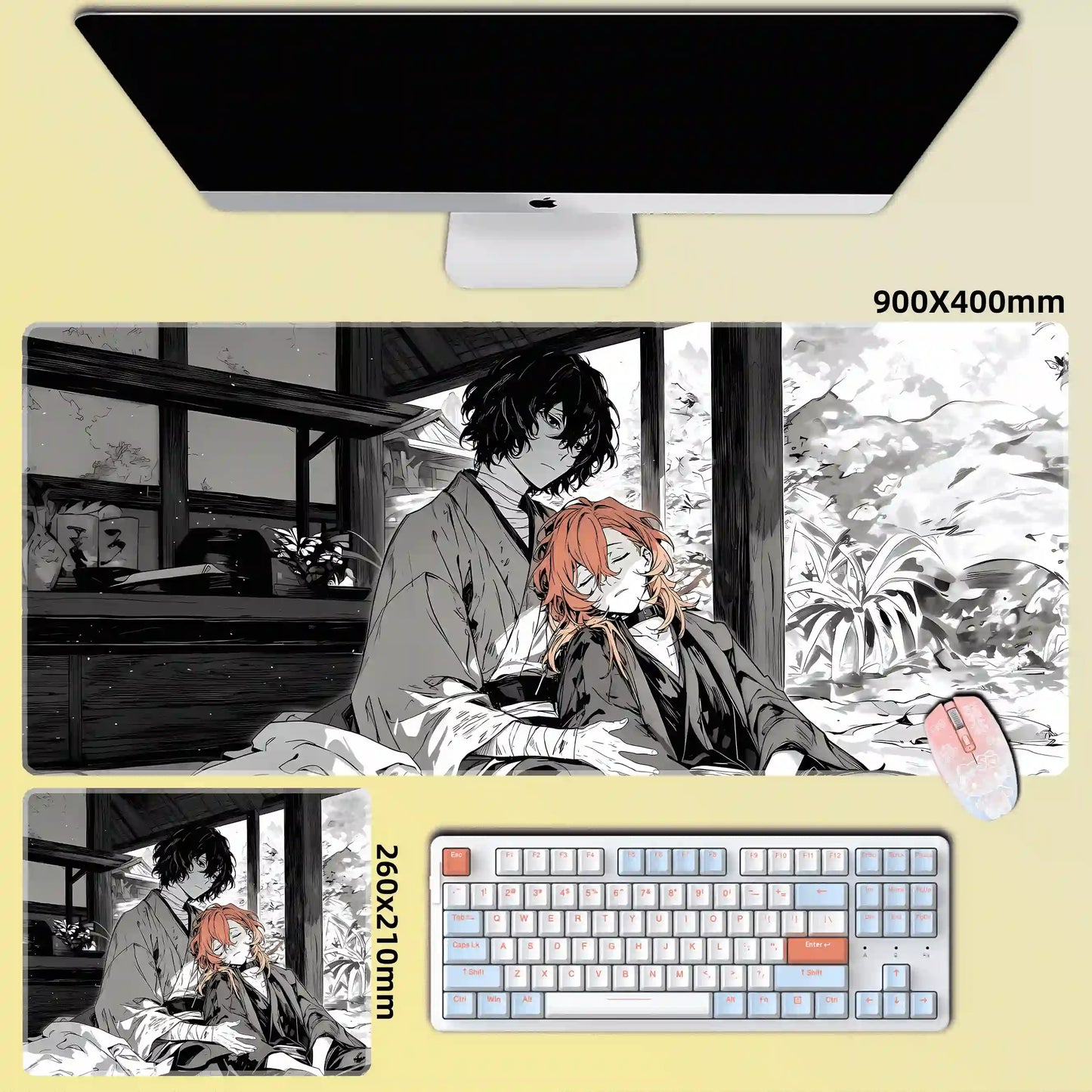 Gamelife No Longer Human Anime Mouse Pad-Contains 15 items