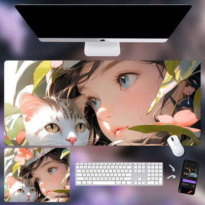 Gamelife Close-up of the girl Anime Mouse Pad-Contains 15 items