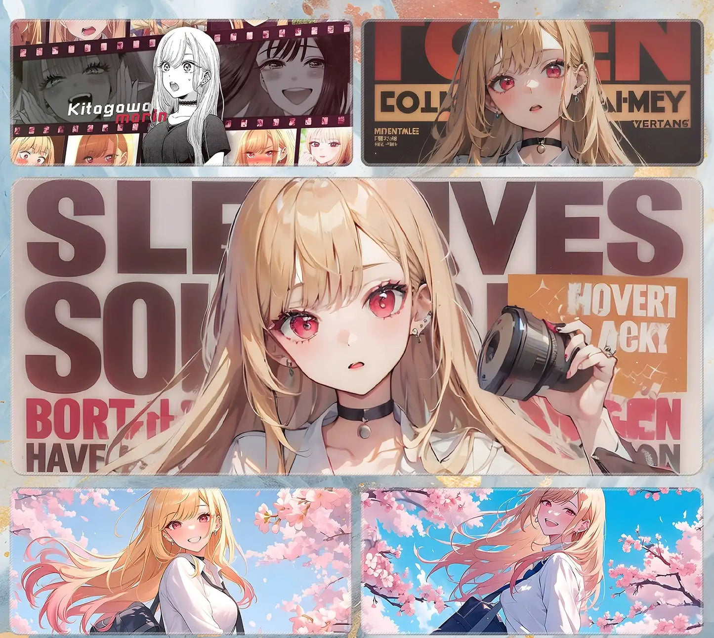 Gamelife The dressing doll falls in love Anime Mouse Pad-Contains 15 items