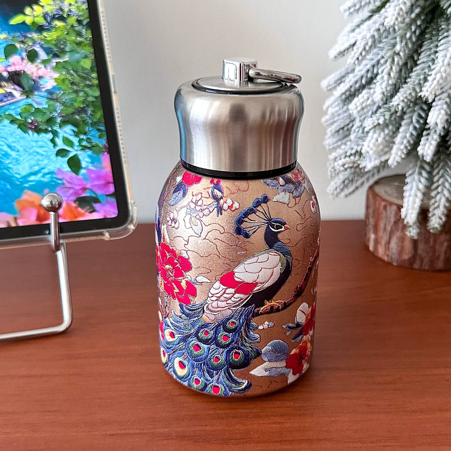 Gamelife Classic peacock + butterfly Water Bottle