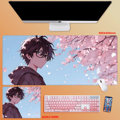 Gamelife Cherry Blossom Character Close-up Anime Mouse Pad-Contains 15 items
