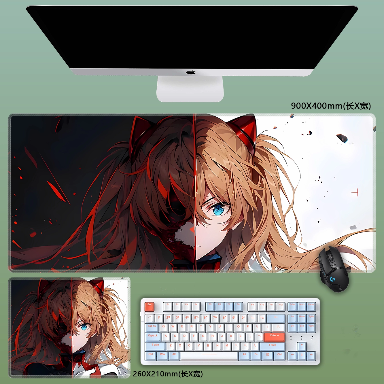 Gamelife Asuka Anime Mouse Pad-Contains 15 items