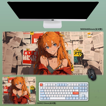 Gamelife Asuka Anime Mouse Pad-Contains 15 items