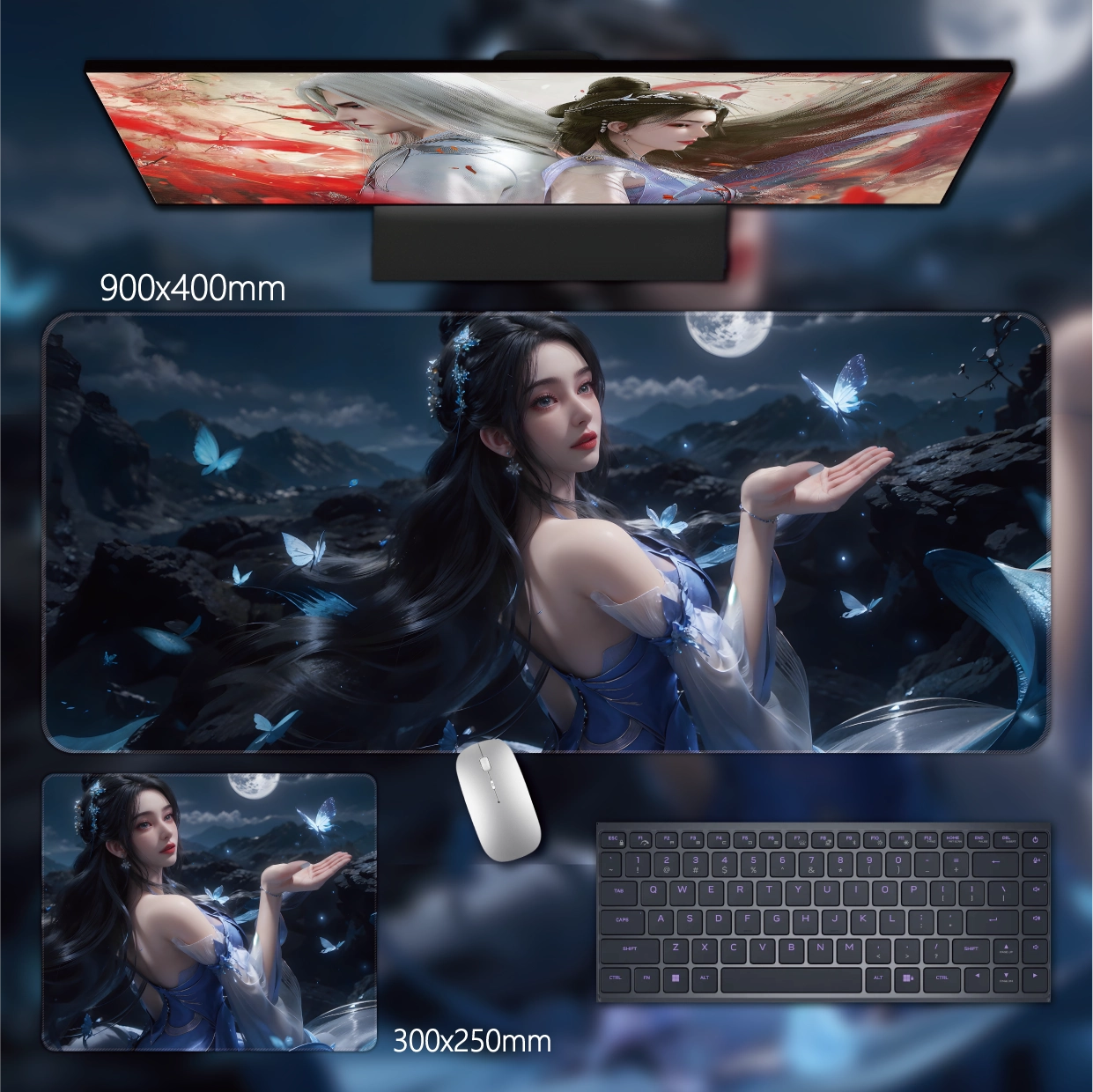 Gamelife  Beautiful immortal woman Anime Mouse Pad-Contains 15 items