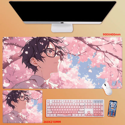 Gamelife Cherry Blossom Character Close-up Anime Mouse Pad-Contains 15 items