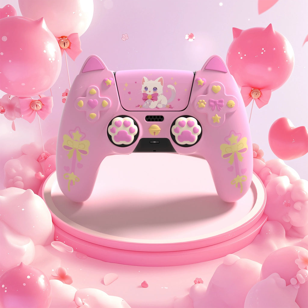 Gamelife Sweetheart Cat Controller Protective Cover for PS5