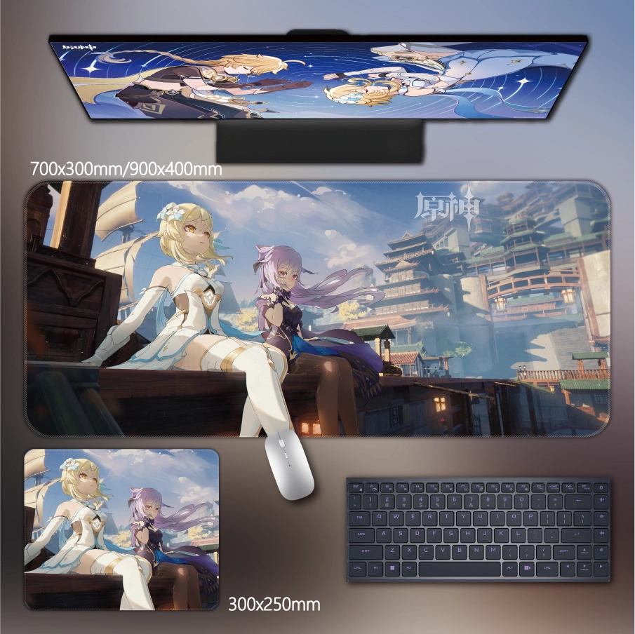 Gamelife  Genshin Keqing Anime Mouse Pad-Contains 15 items