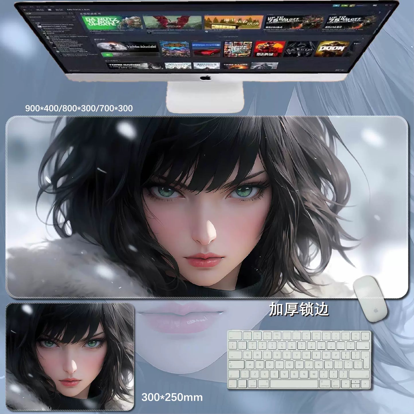 Gamelife  Anime beauties Anime  Girl Mouse Pad-Contains 15 items