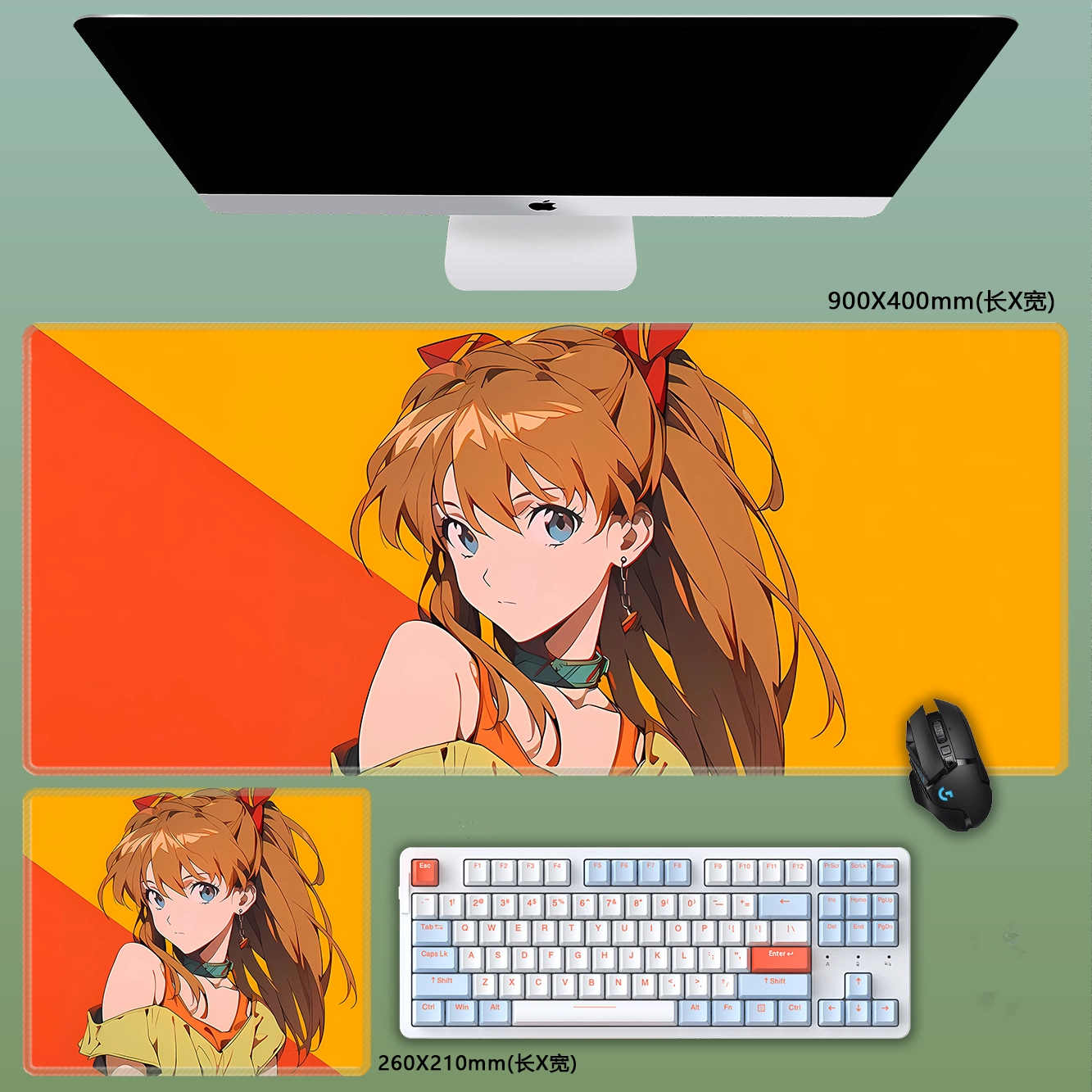 Gamelife Asuka Anime Mouse Pad-Contains 15 items