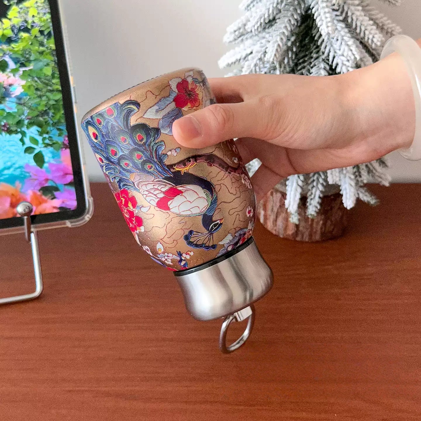 Gamelife Classic peacock + butterfly Water Bottle