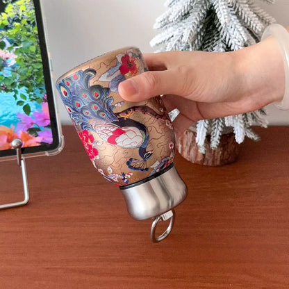 Gamelife Classic peacock + butterfly Water Bottle