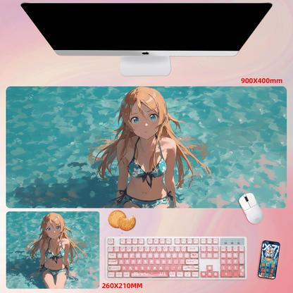 Gamelife Swimsuit Asuka Anime Mouse Pad-Contains 15 items