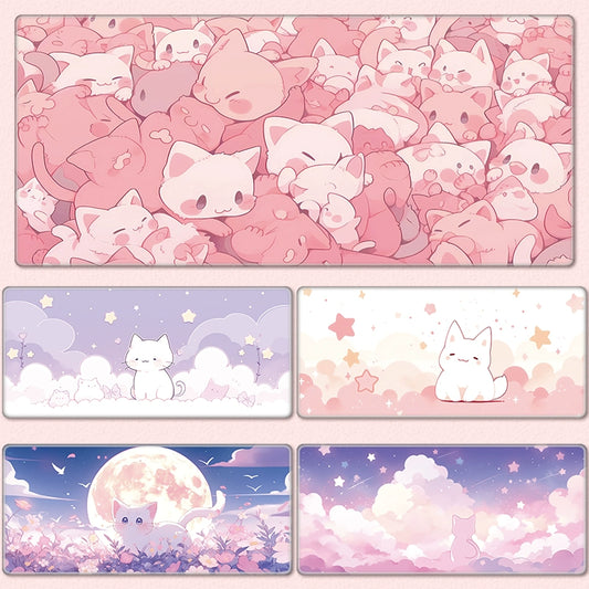 Gamelife Cute pink kitten Mouse Pad-Contains 15 items