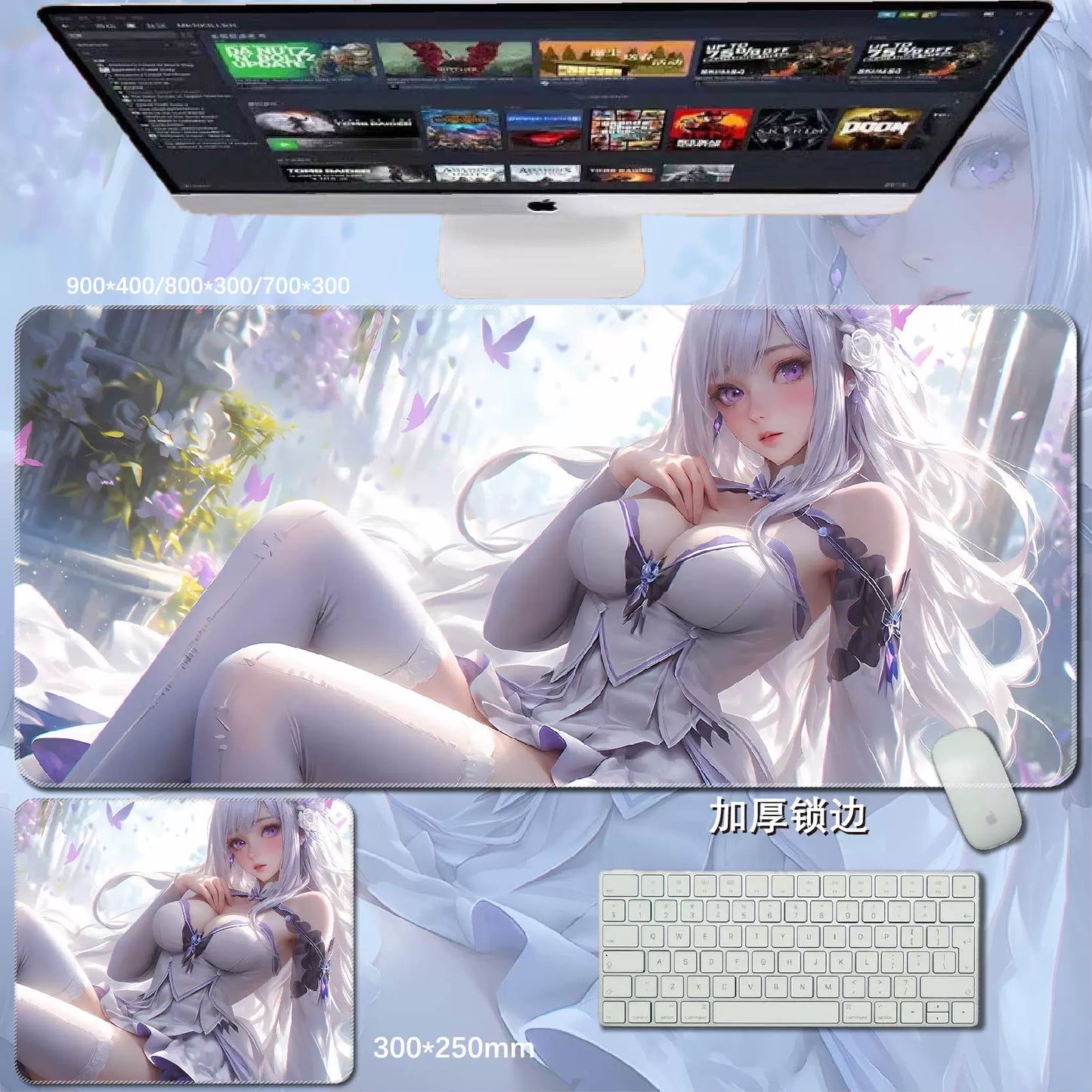 Gamelife  Anime Girl Mouse Pad-Contains 15 items