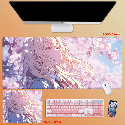 Gamelife Cherry Blossom Character Close-up Anime Mouse Pad-Contains 15 items