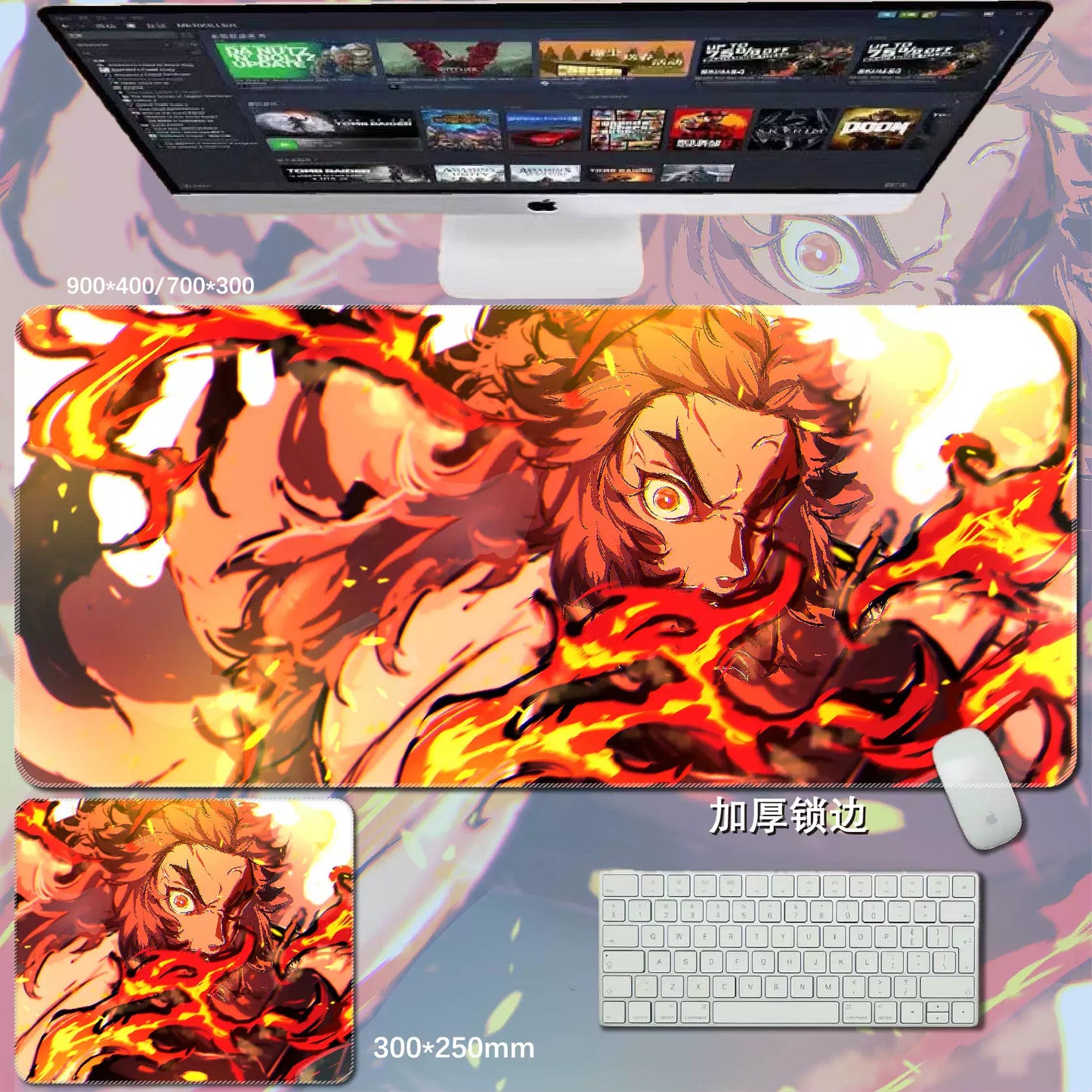 Gamelife  Demon Slayer Anime Mouse Pad-Contains 15 items