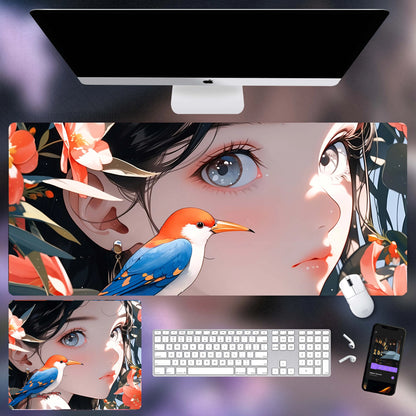 Gamelife Close-up of the girl Anime Mouse Pad-Contains 15 items