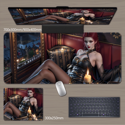 Gamelife  Girl with beautiful legs Anime Mouse Pad-Contains 15 items