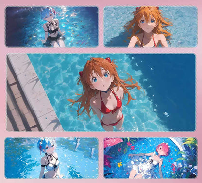 Gamelife Swimsuit Asuka Anime Mouse Pad-Contains 15 items