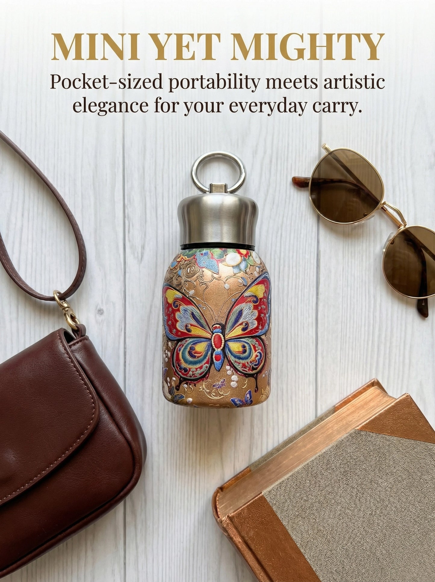 Gamelife Classic peacock + butterfly Water Bottle