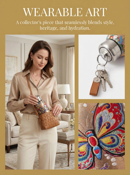 Gamelife Classic peacock + butterfly Water Bottle