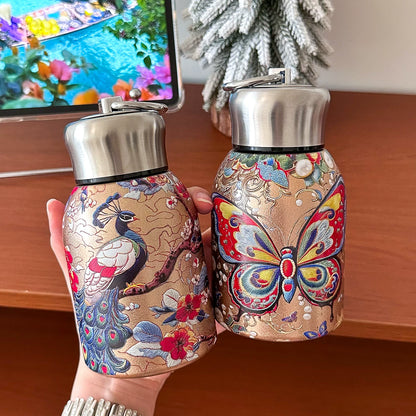 Gamelife Classic peacock + butterfly Water Bottle