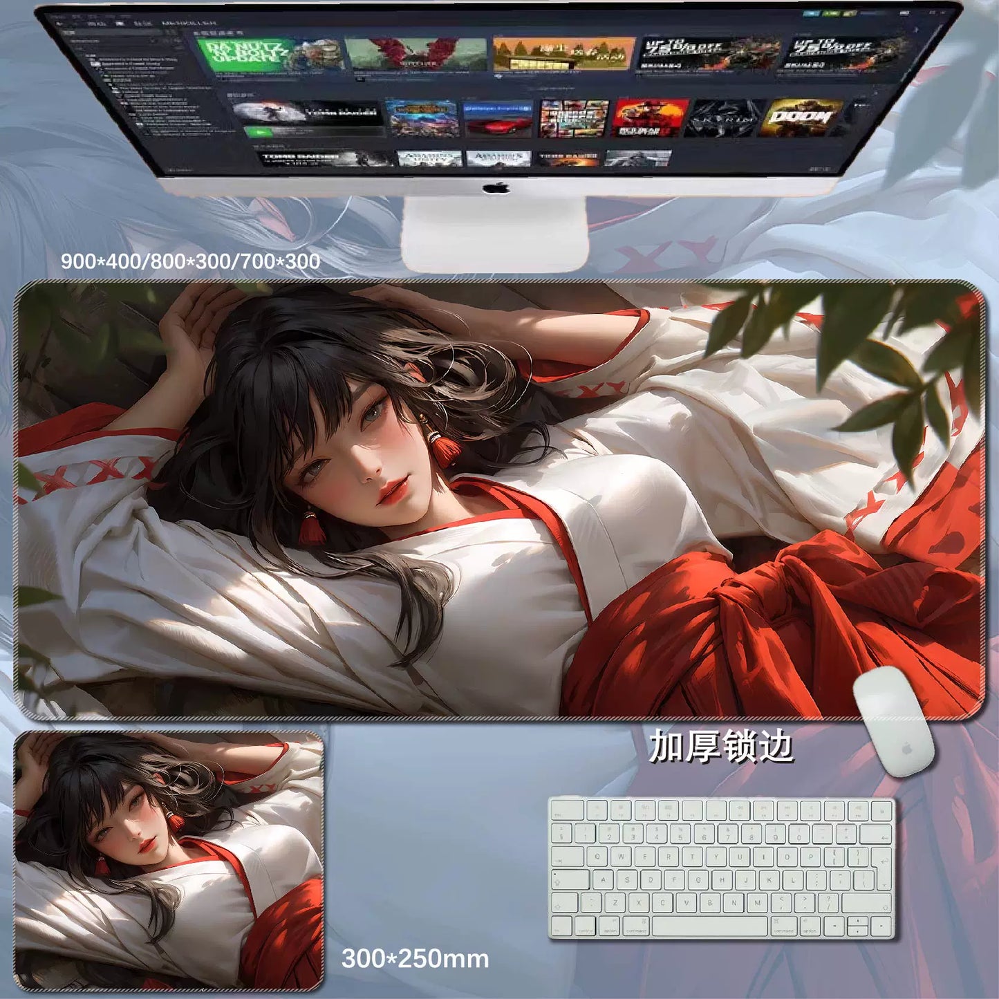 Gamelife  Anime Girl Mouse Pad-Contains 15 items
