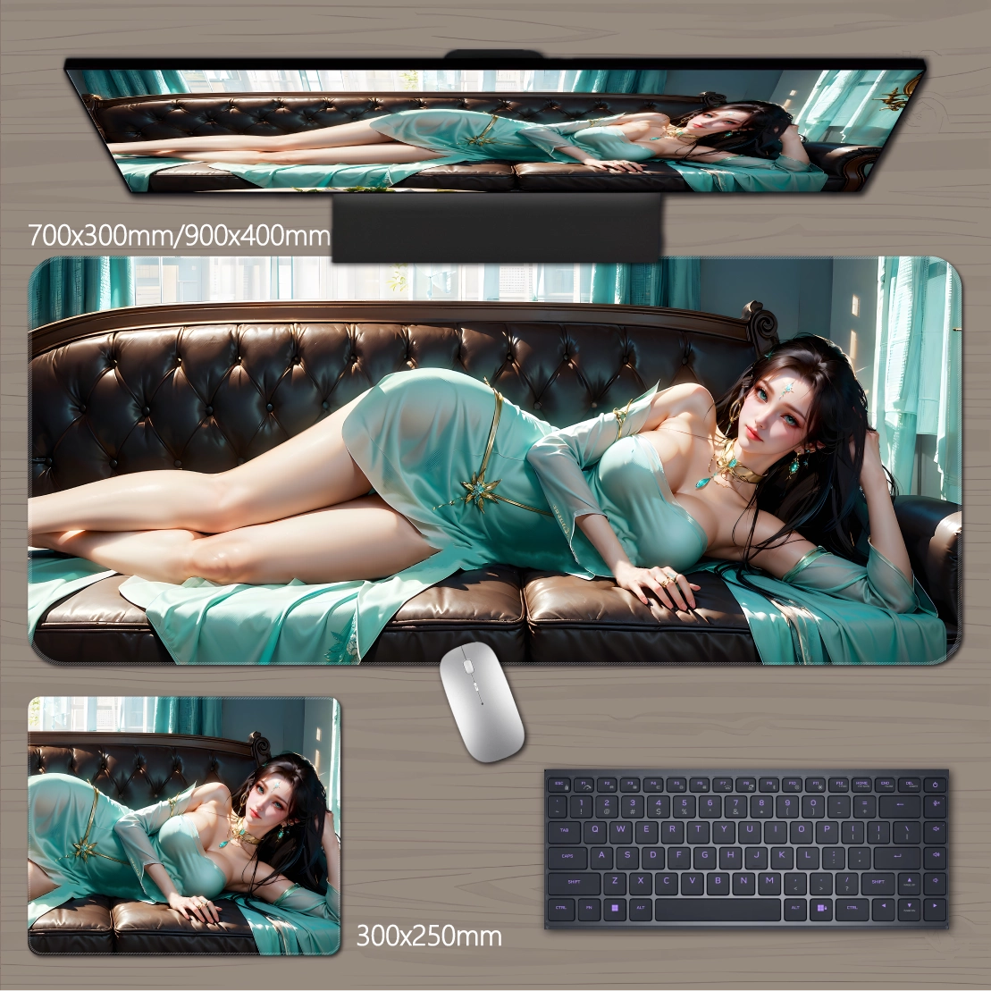 Gamelife  3D beauty Anime Mouse Pad-Contains 15 items