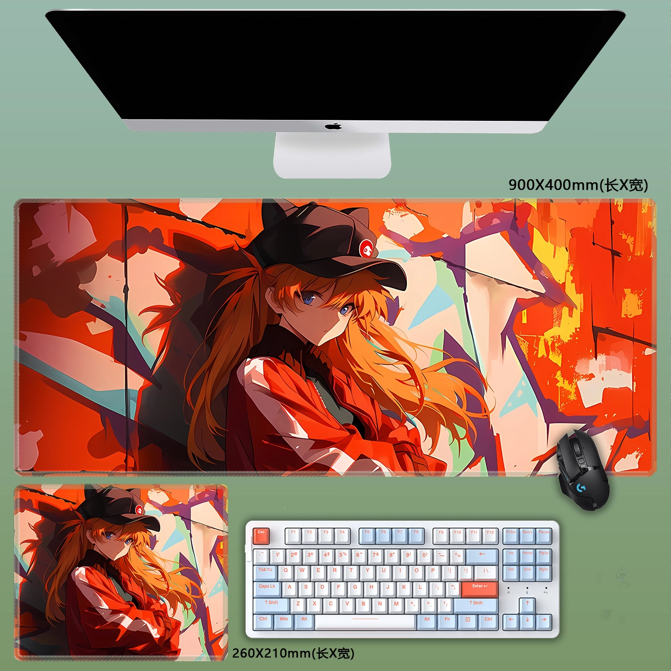 Gamelife Asuka Anime Mouse Pad-Contains 15 items