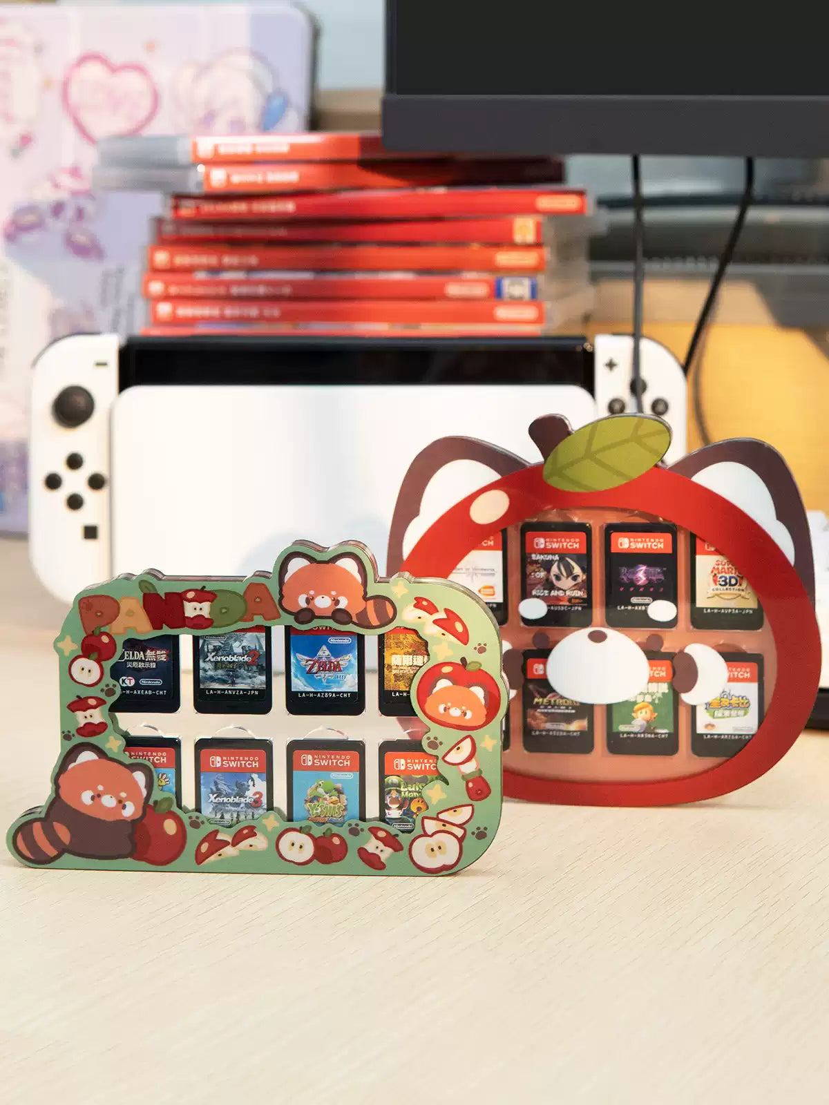 Gamelife NS cartridge storage box red panda