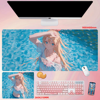 Gamelife Swimsuit Asuka Anime Mouse Pad-Contains 15 items