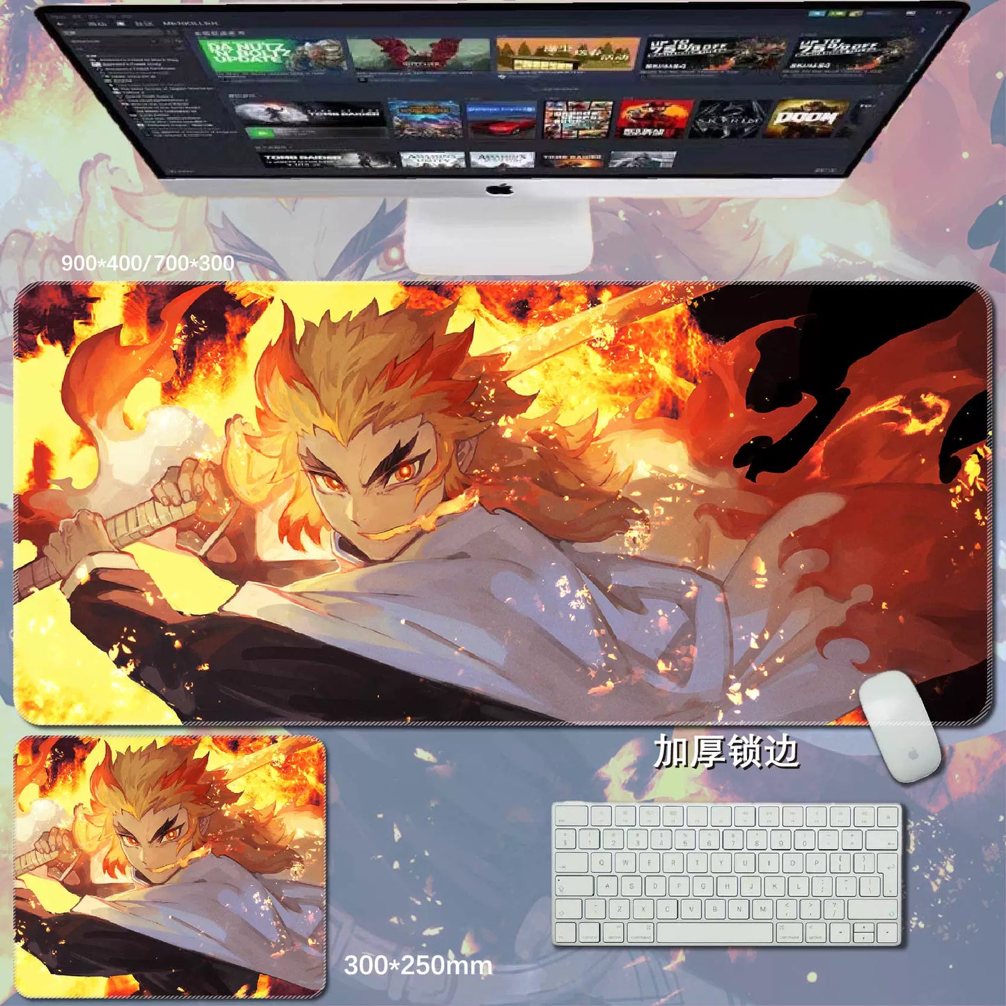 Gamelife  Demon Slayer Anime Mouse Pad-Contains 15 items