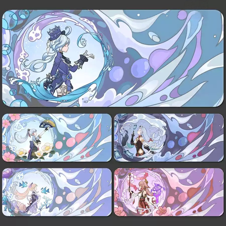 Gamelife  Genshin Impact character illustrations Anime Mouse Pad-Contains 15 items