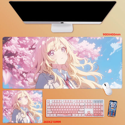 Gamelife Cherry Blossom Character Close-up Anime Mouse Pad-Contains 15 items