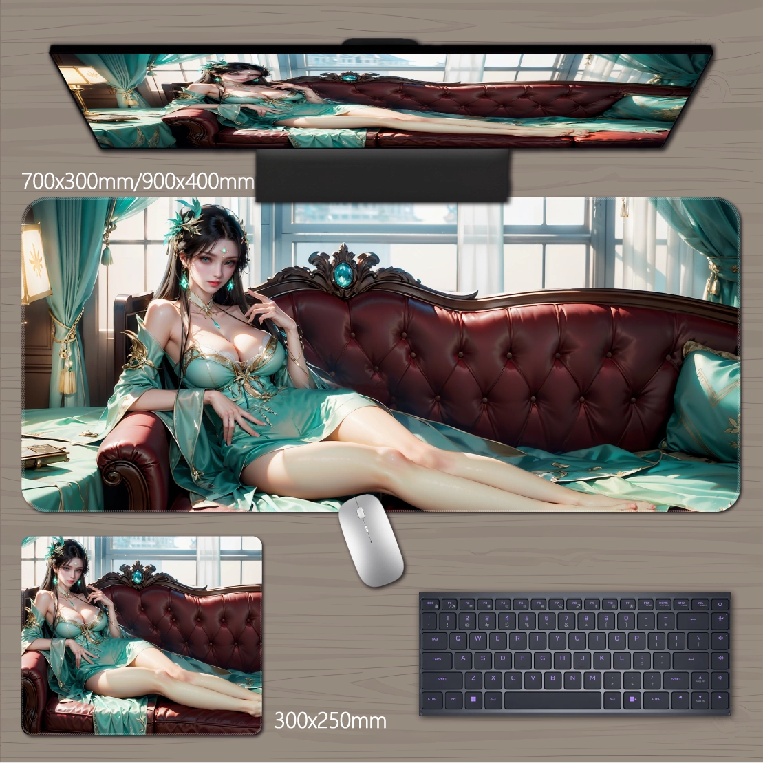 Gamelife  3D beauty Anime Mouse Pad-Contains 15 items