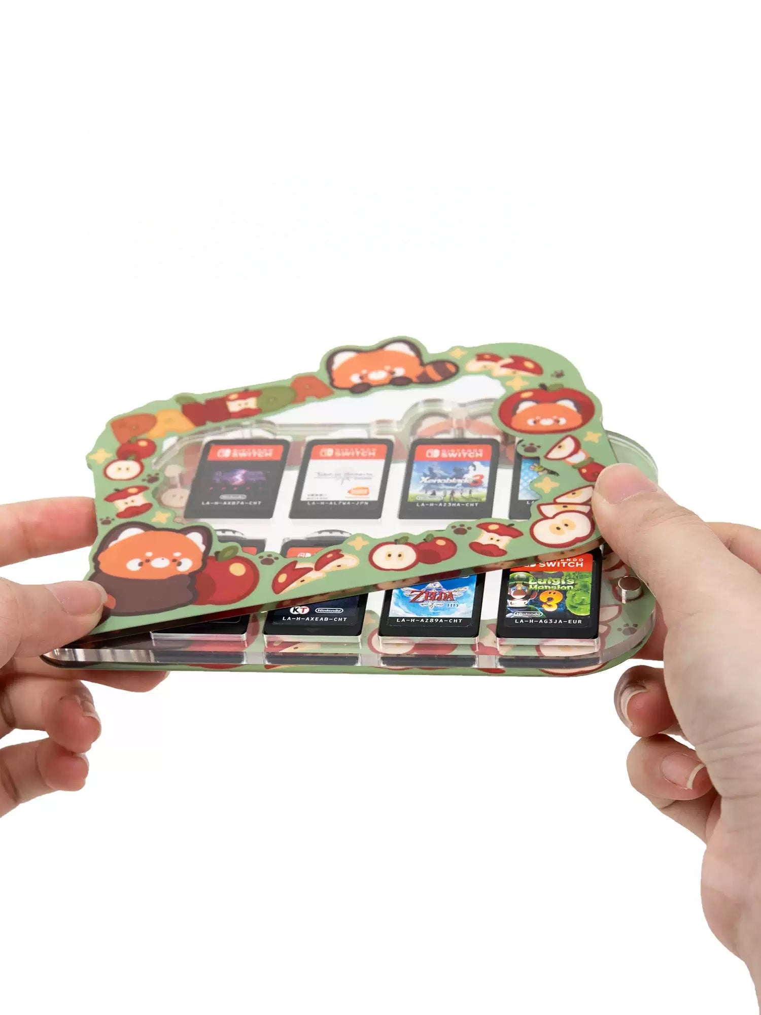 Gamelife NS cartridge storage box red panda