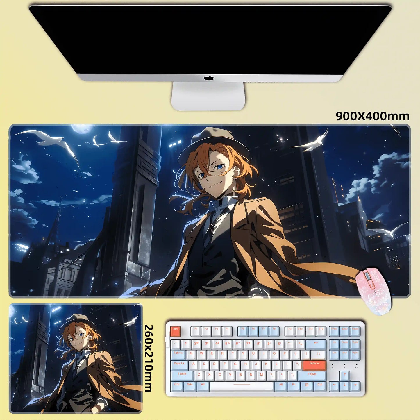 Gamelife No Longer Human Anime Mouse Pad-Contains 15 items