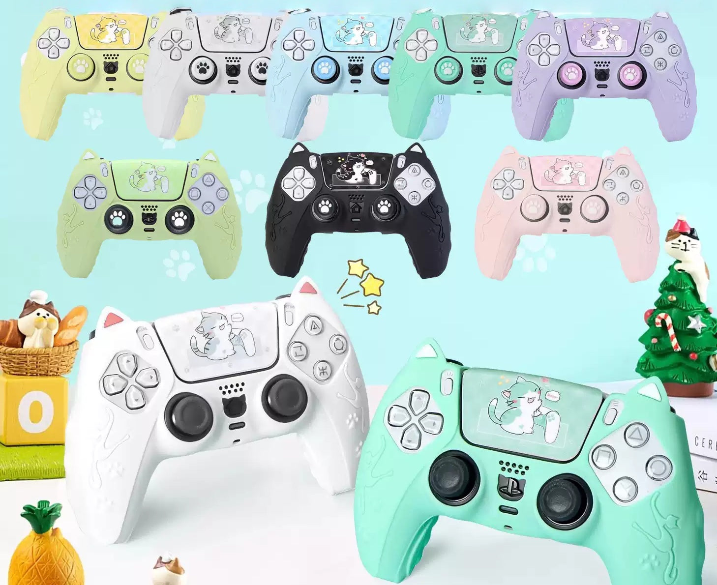 Gamelife PS5 Game Controller Silicone Case - Cute Cartoon Theme