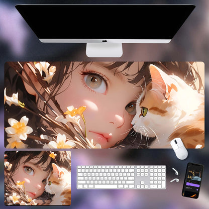 Gamelife Close-up of the girl Anime Mouse Pad-Contains 15 items
