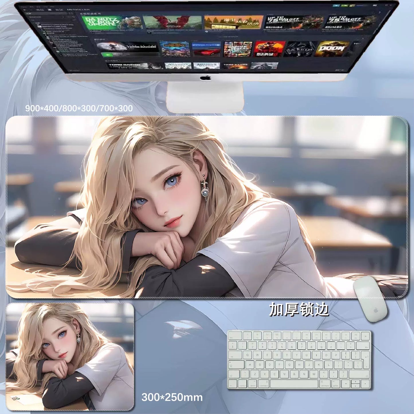 Gamelife  Anime beauties Anime  Girl Mouse Pad-Contains 15 items