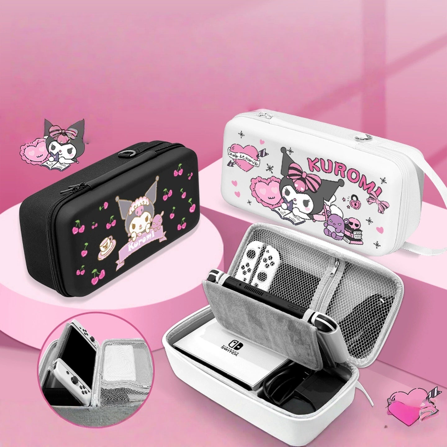 Gamelife Kuromi Large capacity Carrying Case-For NS2、NS1、Oled、Lite