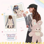 Gamelife Lamb Guli & Rubitu Cute Pink Rabbit Plush Doll Backpack