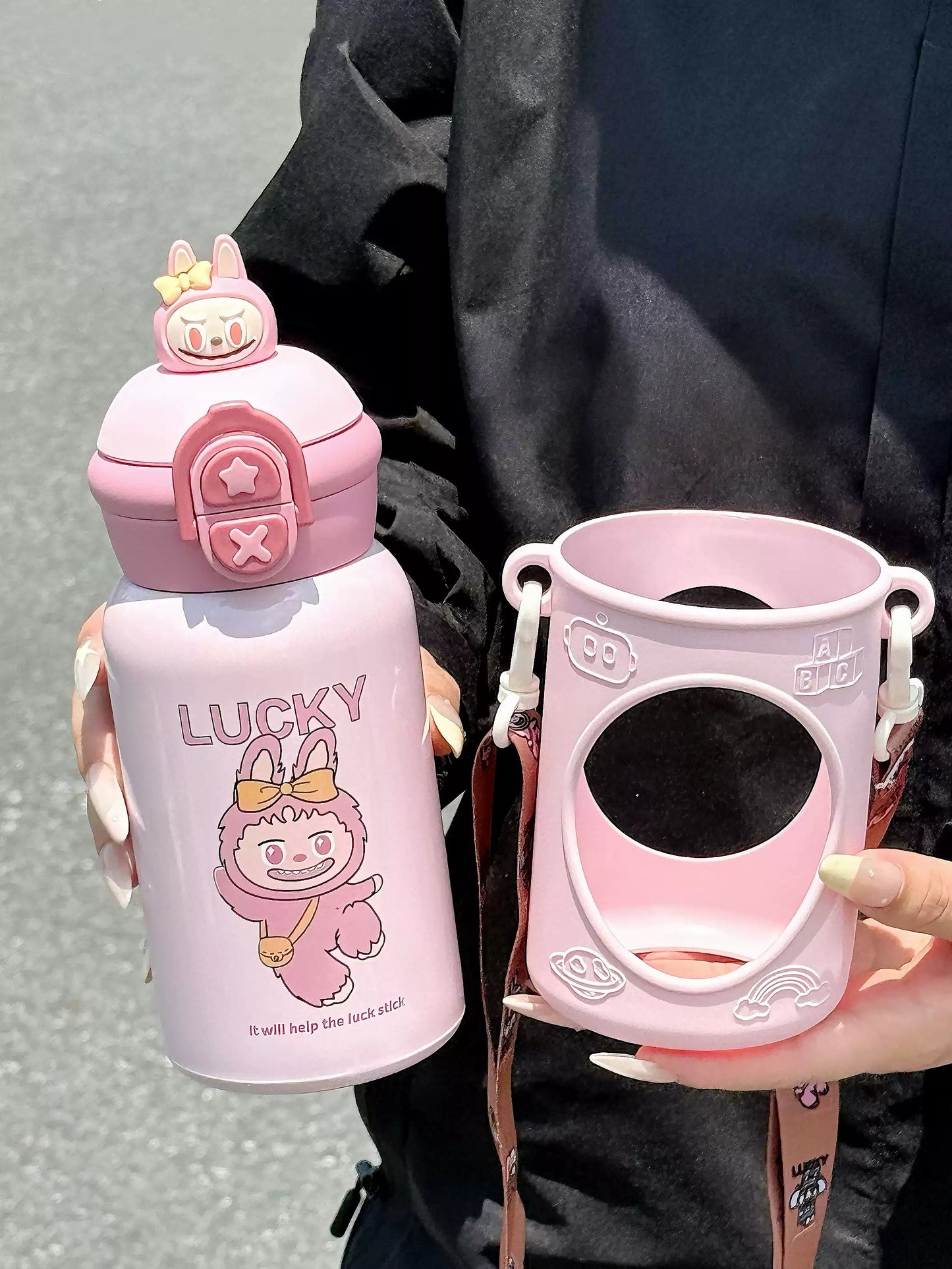 Gamelife Labubu Cute Water Bottle