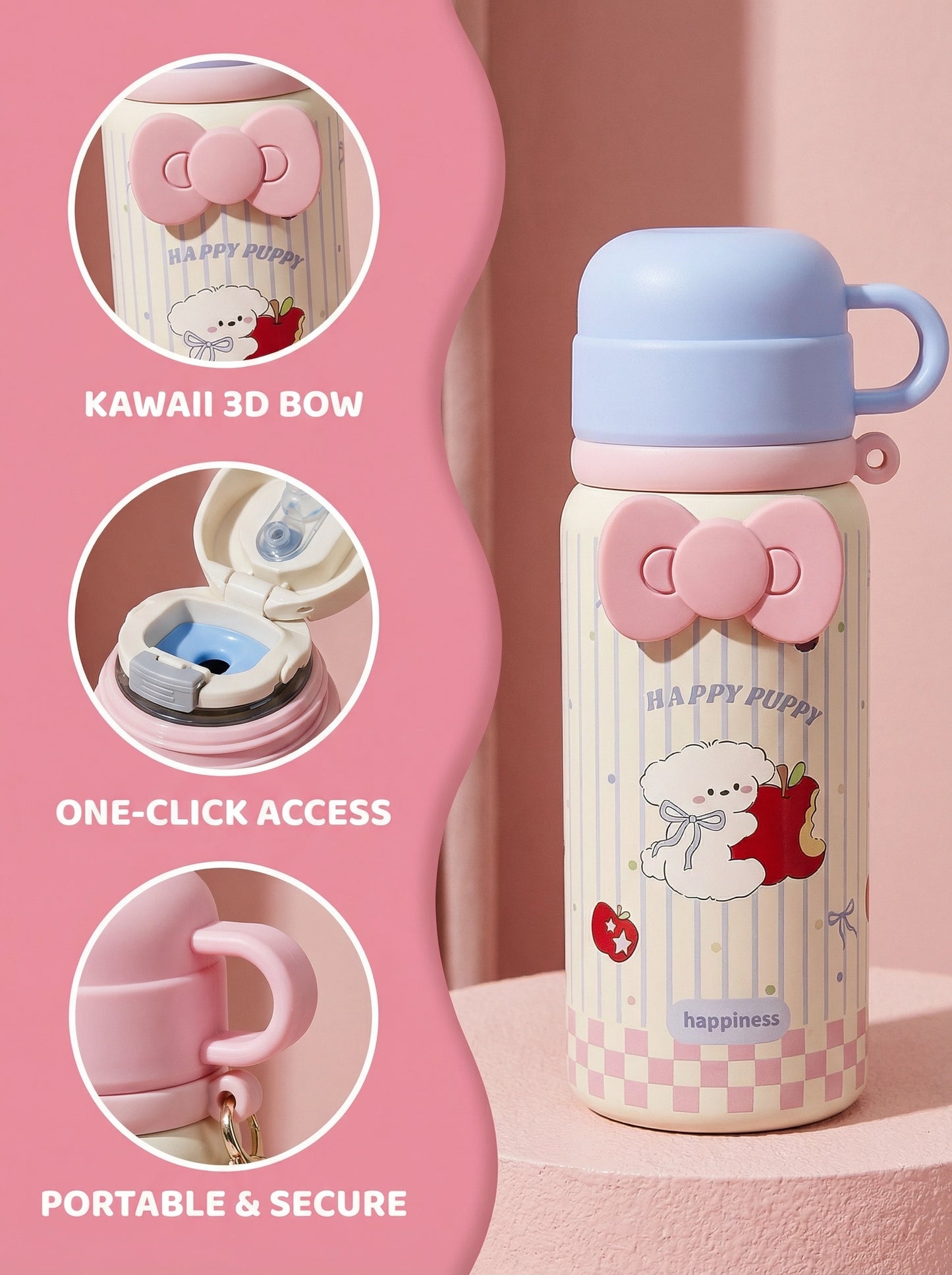 Gamelife Cute Dog Water Bottle
