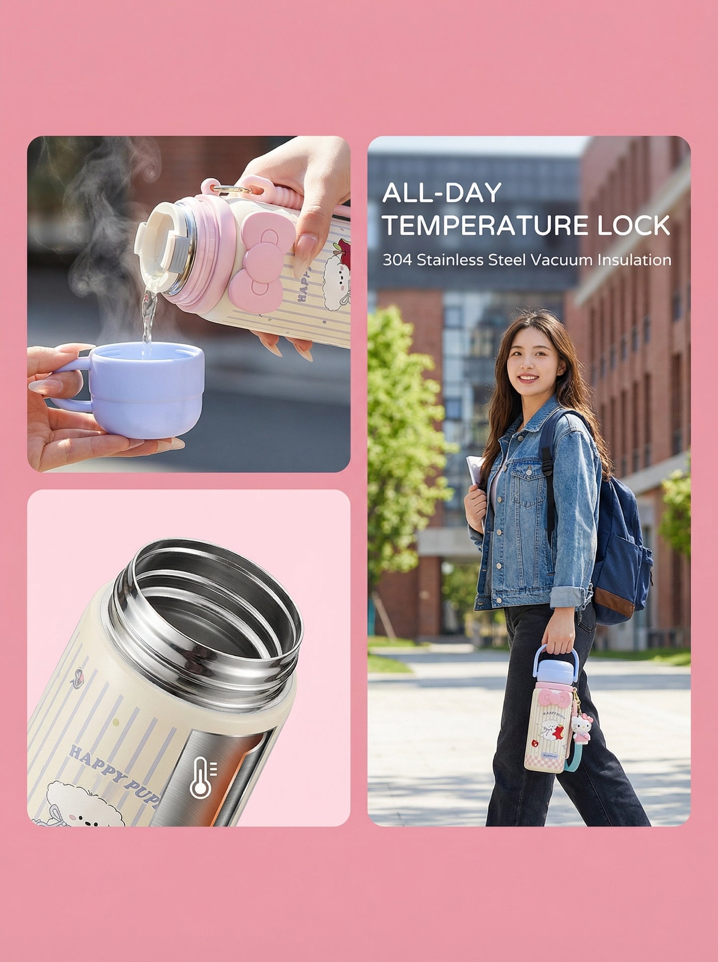 Gamelife Cute Dog Water Bottle