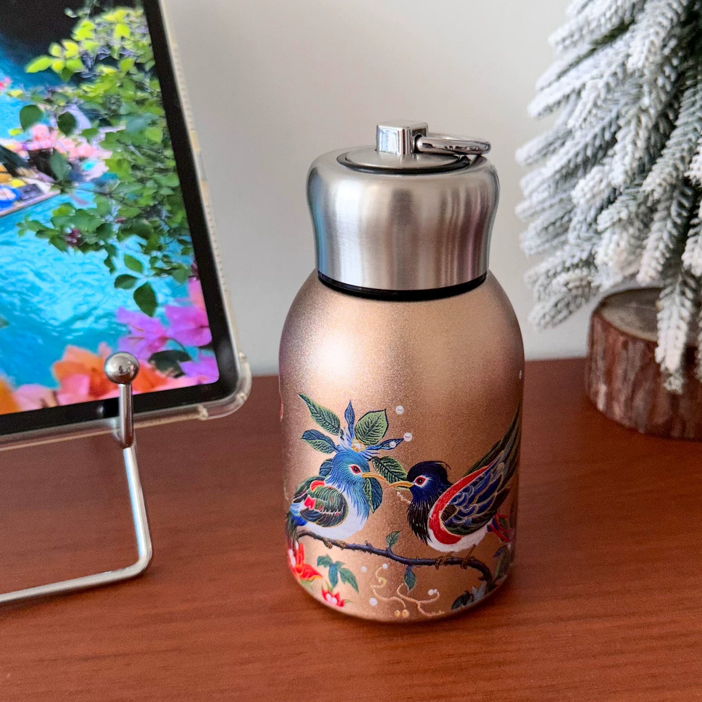 Gamelife Classic peacock + butterfly Water Bottle