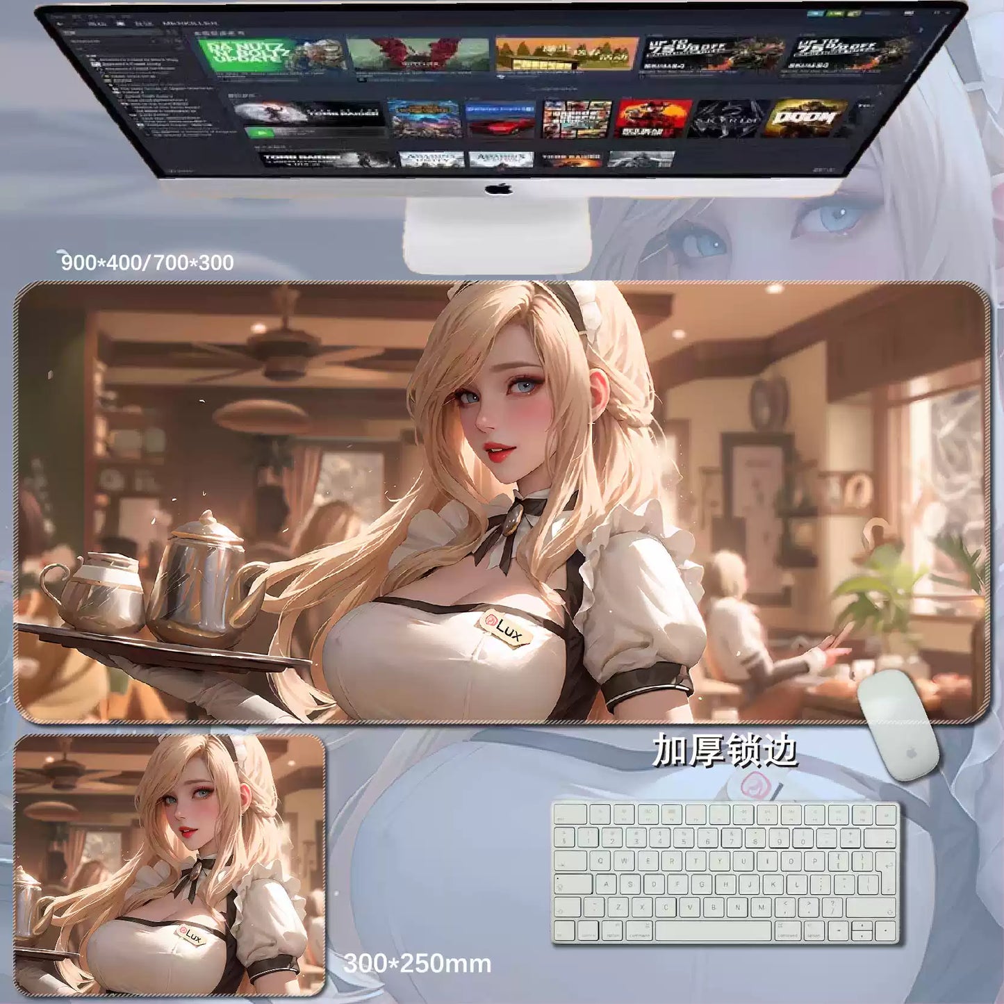 Gamelife  LOL girl Anime Mouse Pad-Contains 15 items