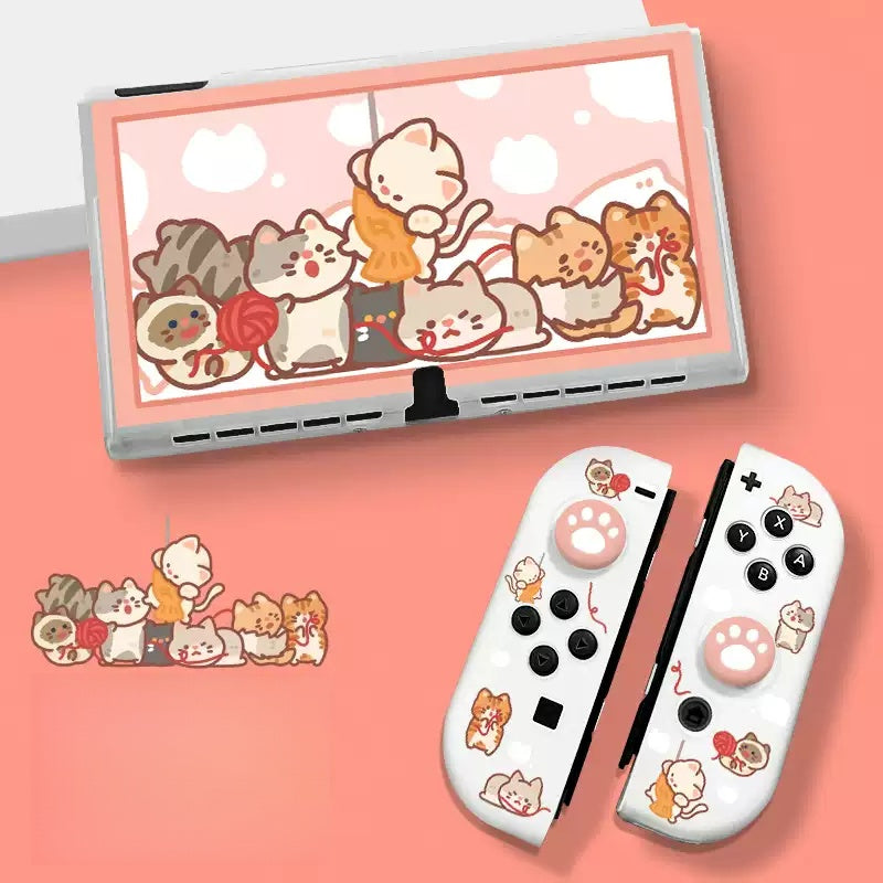 Gamelife Creative and cute cats Switch Protective case-For NS1、Oled