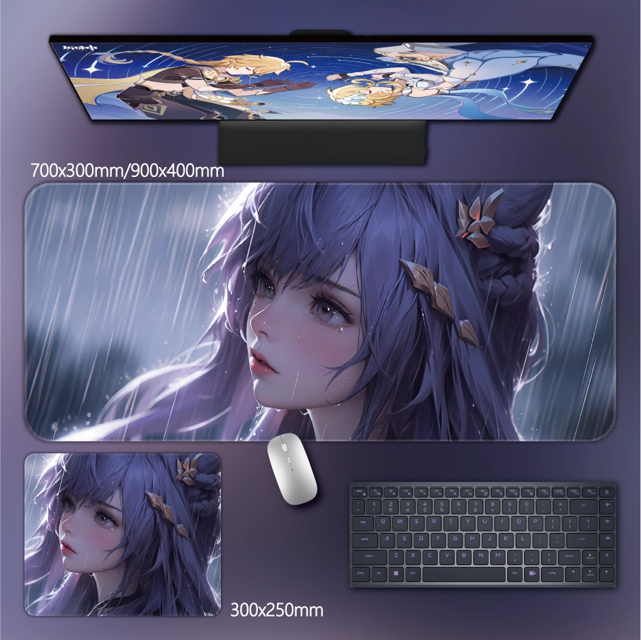 Gamelife  Genshin Keqing Anime Mouse Pad-Contains 15 items
