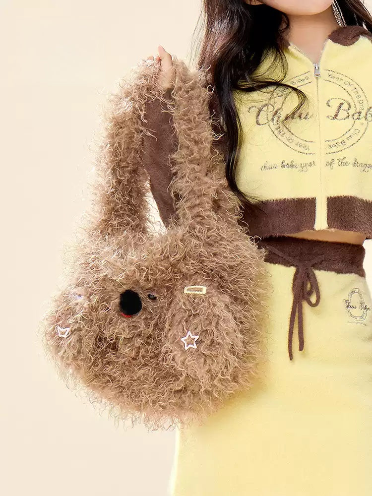 Gamelife Angry Puppy Plush Bag - Girls Autumn and Winter Cartoon